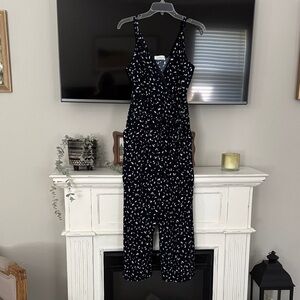 Women’s Navy Printed Jumpsuit